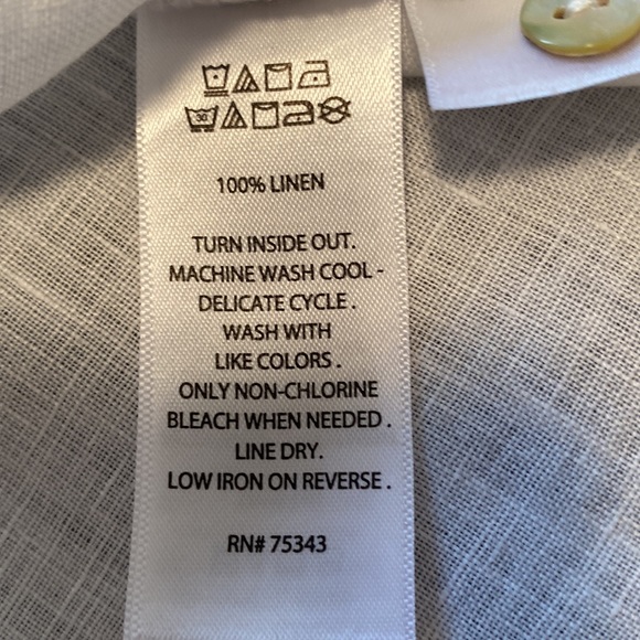 Christian Siriano 100% Linen White Button Tank Top - Size L - Picture 9 of 9